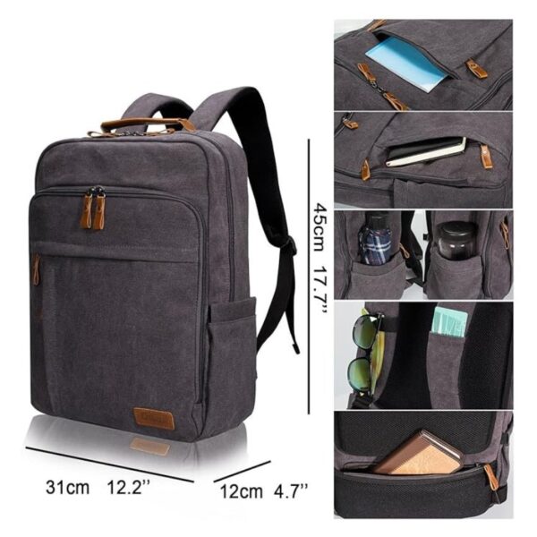 Zippered Bulge Bagpack - Image 9